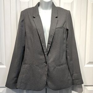 Silence+Noise Black/White Lined Blazer Size‎ L(runs smaller) NWOT